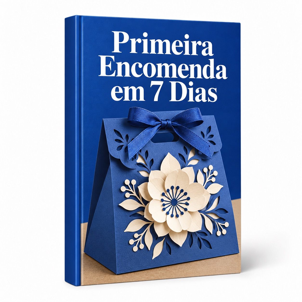 Mockup de e-book: Primeira Encomenda em 7 Dias